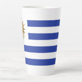 ウルグアイ国旗 カフェラテマグ (正面)