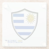 ウルグアイ国旗 ガラスコースター (裏面)