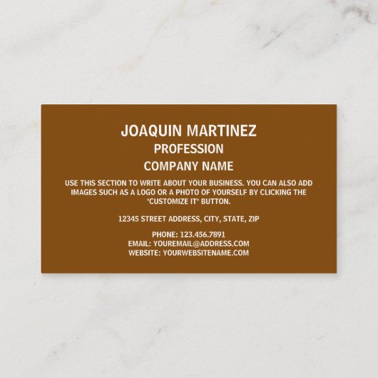 ウルグアイ国旗&コート・オブ・アームズ、ウルグアイ国旗 名刺 (裏面)