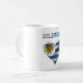ウルグアイ国旗 コーヒーマグカップ (正面左)