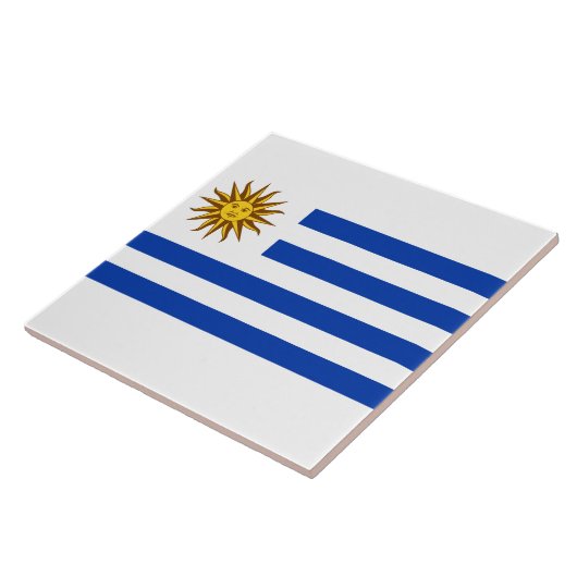 ウルグアイ国旗 タイル (側面)