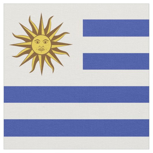 ウルグアイ国旗 ファブリック (クローズアップ)