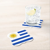 ウルグアイ国旗 ペーパーコースター (インサイチュ)