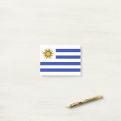 ウルグアイ国旗 ポストイット (デスク上)