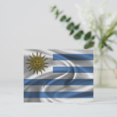 ウルグアイ国旗 ポストカード (スタンド正面)
