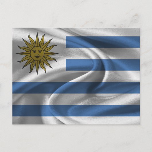 ウルグアイ国旗 ポストカード (正面)