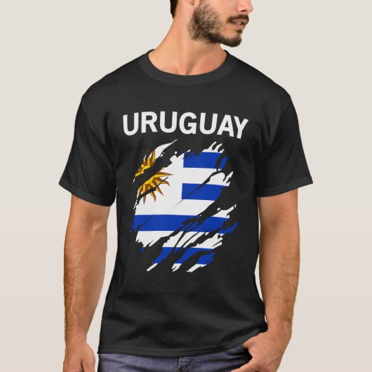 ウルグアイ国旗 Tシャツ (正面)