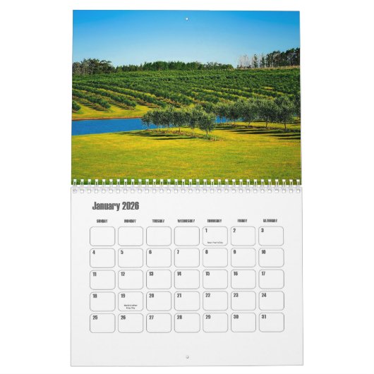 ウルグアイ暦 カレンダー (1月 2026)