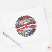 ウルグアイ・ウルグアイ・オステレイヒシッシュオステライヒ・バウム ラウンドシール (封筒)