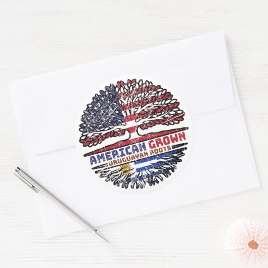 ウルグアイ・ウルグアイUSアメリカ合衆国統一された州 ラウンドシール (封筒)