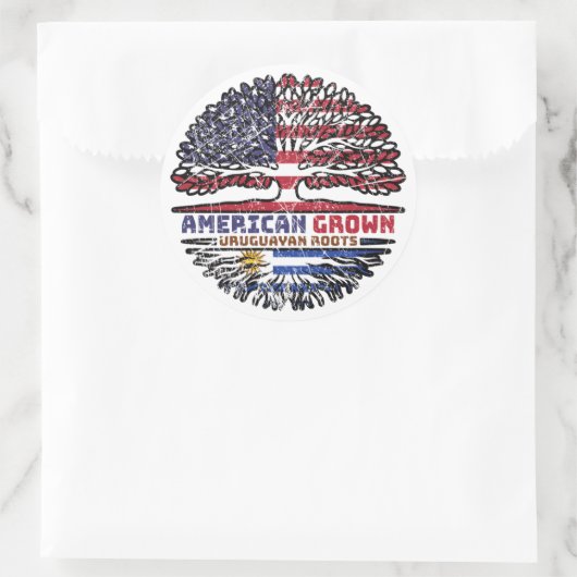 ウルグアイ・ウルグアイUSアメリカ合衆国統一された州 ラウンドシール (バッグ)