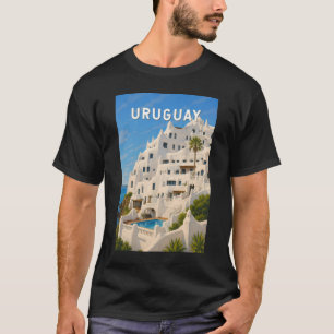 ウルグアイ カサプエブロ イラスト 旅行 アート ヴィンテージ Tシャツ