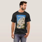 ウルグアイ カサプエブロ イラスト 旅行 アート ヴィンテージ Tシャツ (正面フル)