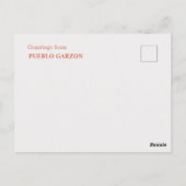 ウルグアイ・ガルソン村 - 世界の扉 ポストカード (裏面)