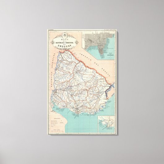 ウルグアイ キャンバスプリント (正面)