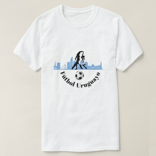 ウルグアイ・サッカー Tシャツ (デザイン正面)
