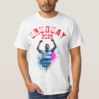 ウルグアイ フラッグ サッカー ゴール セレブレーション 2026 Tシャツ