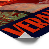 ウルグアイ・ヴェラネオ理想的なヴィンテージ旅行ポスター ポスター (角)