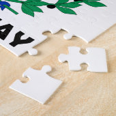 ウルグアイ-紋章/旗//記号紋章付き外衣 ジグソーパズル (側面)