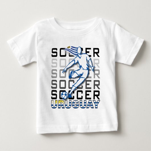 ウルグアイCopaアメリカ2011年 ベビーTシャツ (正面)