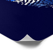 ウルグアイDNA指紋ウルグアイ国旗プライド ポスター (角)