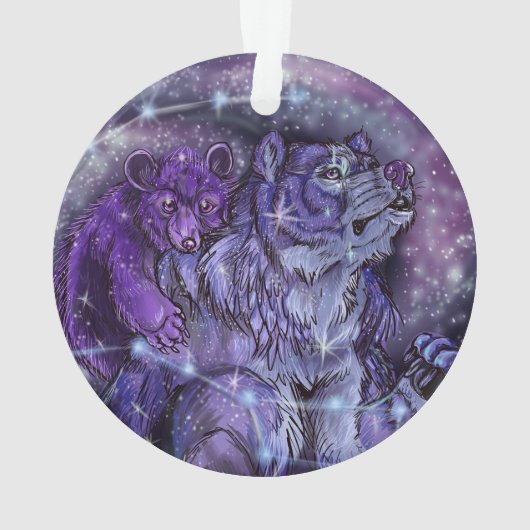 ウルサ·マイナーとベア·コ専攻のンステラションズ オーナメント (裏面)