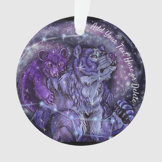 ウルサ·マイナーとベア·コ専攻のンステラションズ オーナメント (正面)