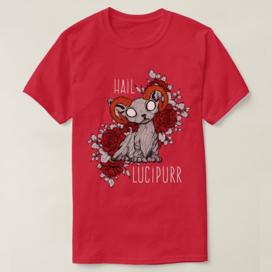 ウルシプルの子猫の悪魔 Tシャツ (デザイン正面)