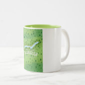 ウルスウォーター湖地区旅行地図のポスター。 ツートーンマグカップ (正面右)