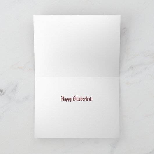 ウルストブラおもしろいトウルストオクトーバーフェストユーモア カード (内部)