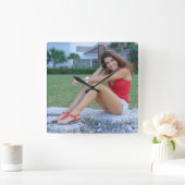 ウルスラ スクエア壁時計 (ホーム)