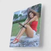 ウルスラ スクエア壁時計 (傾斜)