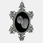 ウルティマチューレアロコースカイパーベルト天体 スノーフレークピューターオーナメント (左)