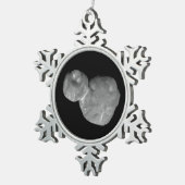 ウルティマチューレアロコースカイパーベルト天体 スノーフレークピューターオーナメント (右)