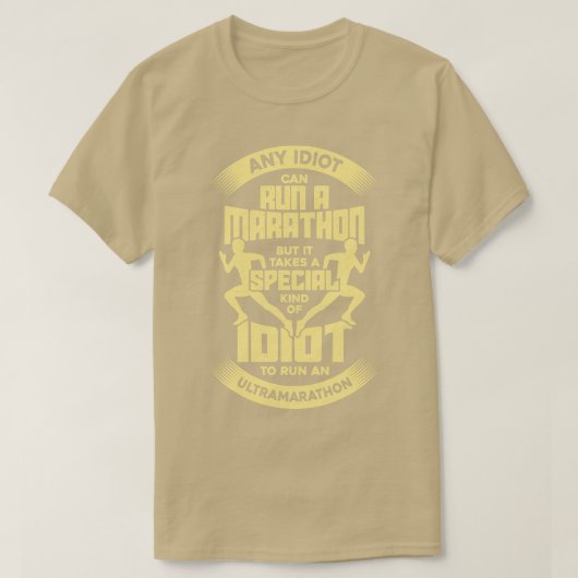 ウルトラおもしろいマ走ンマラソン走ソナギフト Tシャツ (デザイン正面)