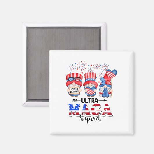 ウルトラおもしろいメガスクワッド格言7月ウルトラMe4日 マグネット (正面/裏面)