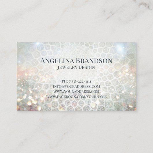 ウルトラきらめくモンド宝石商ジュエリー設計者 名刺 (裏面)