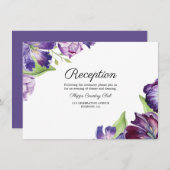 ウルトラエレガントミレーターカラーチューリップ披露宴 エンクロージャーカード (正面/裏面)