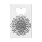 ウルトラカッコいいマンダラデザイン#1 クレジットカード栓抜き (裏面)