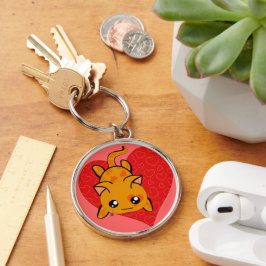 ウルトラキュートかわいいアニメ子猫 キーホルダー