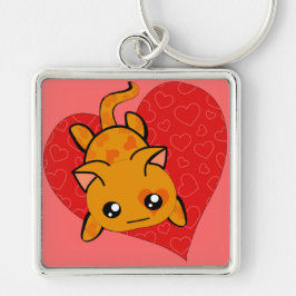 ウルトラキュートかわいいアニメ子猫 キーホルダー