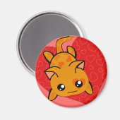 ウルトラキュートかわいいアニメ子猫 マグネット (正面/裏面)