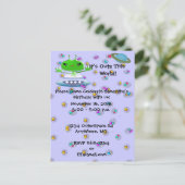 ウルトラキュートエイリアン誕生日招待状 インビテーションポストカード (スタンド正面)