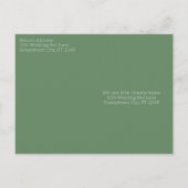 ウルトラキュートサファリレオパード誕生日招待状 インビテーションポストカード (裏面)