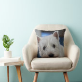 ウルトラキュートペスティウェスティホワイトテリア クッション (椅子)