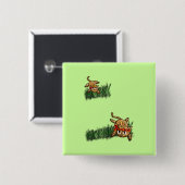 ウルトラキュートレオパードサファリ誕生日招待状 缶バッジ (正面&裏面)