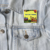 ウルトラキュートレオパードサファリ誕生日招待状 缶バッジ (インサイチュ)