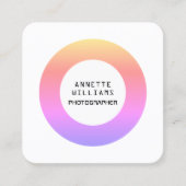 ウルトラグラデモダンーションサークルテク刺激を受けたニック スクエア名刺 (正面)