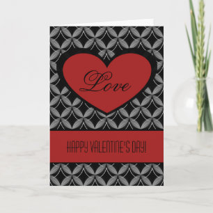 ウルトラグラムハートバレンタインデーカード、赤 シーズンカード
