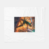 ウルトラソフトフリースブランケット：贅沢な心地よい フリースブランケット (正面(横))